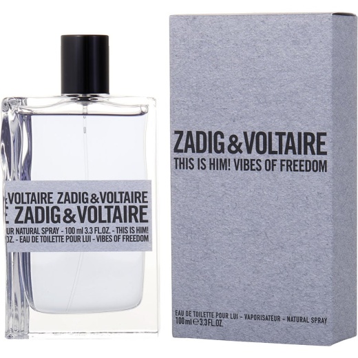 0 Zadig & Voltaire This Is Him! Vibes Of Freedom Eau De Toilette Spray 3.3 Oz