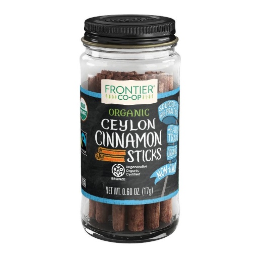 Frontier Co-Op Ceylon Cinnamon Sticks, Regenerative Organic Certified® 0.60 Oz