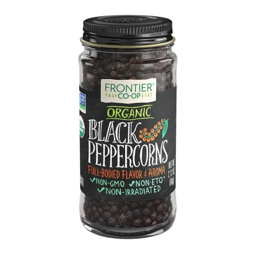 Frontier Co-Op Organic Black Peppercorns 2.12 Oz