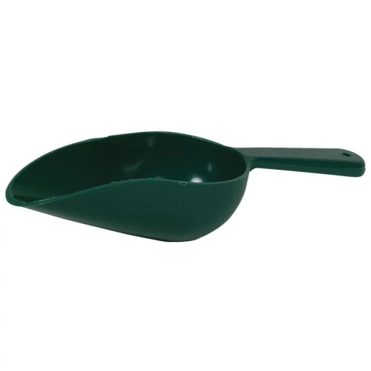 4-Inch Green Plastic Scoop