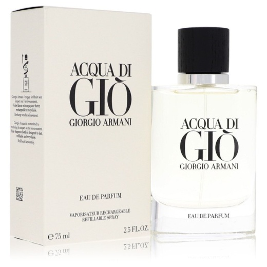 Acqua Di Gio Cologne By Giorgio Armani Eau De Parfum Refillable Spray - 2.5 Oz