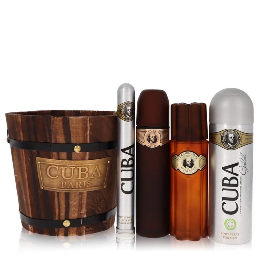 Cuba Gold Cologne by Fragluxe Gift Set