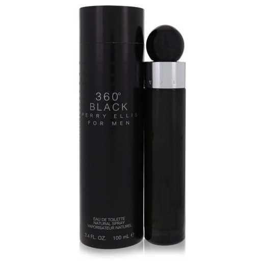 Perry Ellis 360 Black Cologne Eau De Toilette Spray 3.4 Oz