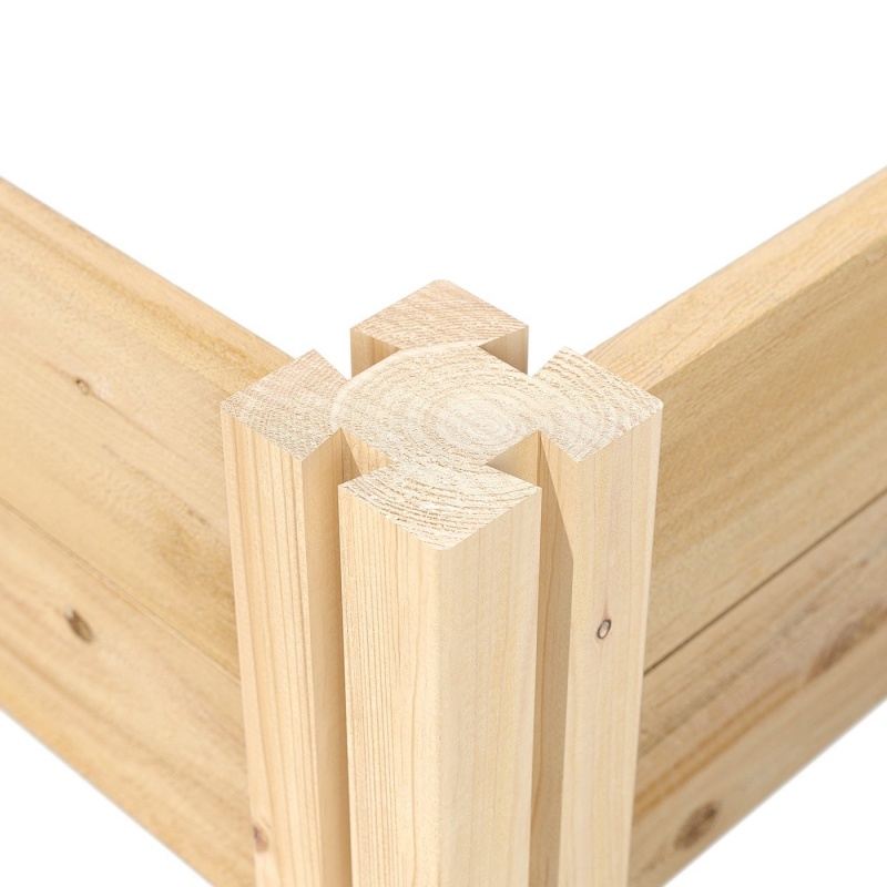 16 In X 96 In Sturdy Farmhouse Narrow Cedar Wood Raised Garden Bed