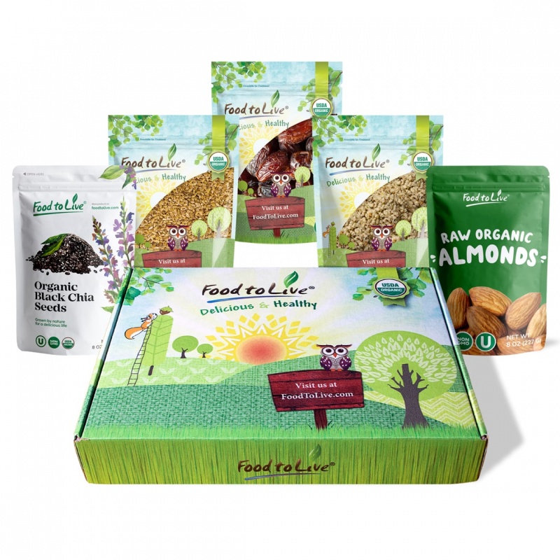 Organic Nuts, Seeds And Fruits Gift Box