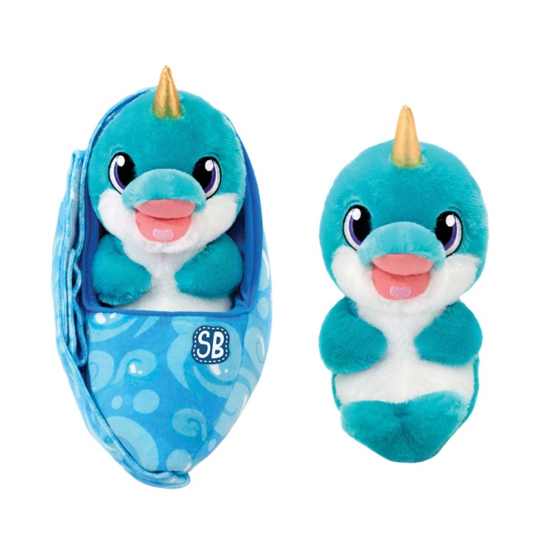 Swaddle Babies 9In Narwhal in Sling