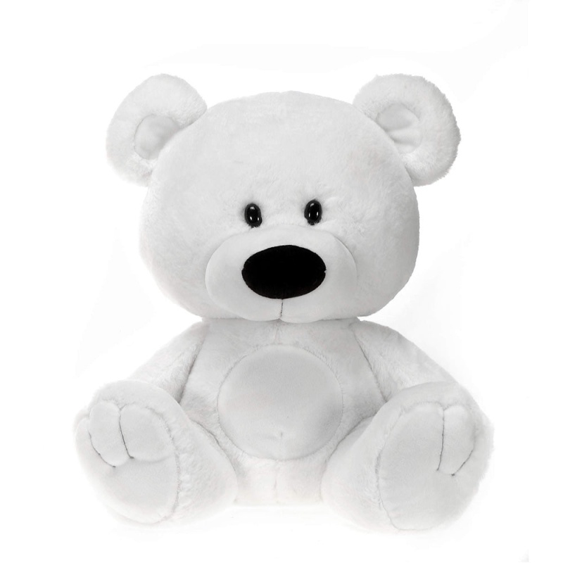 Signature Bear - 15In White Sitting Bear