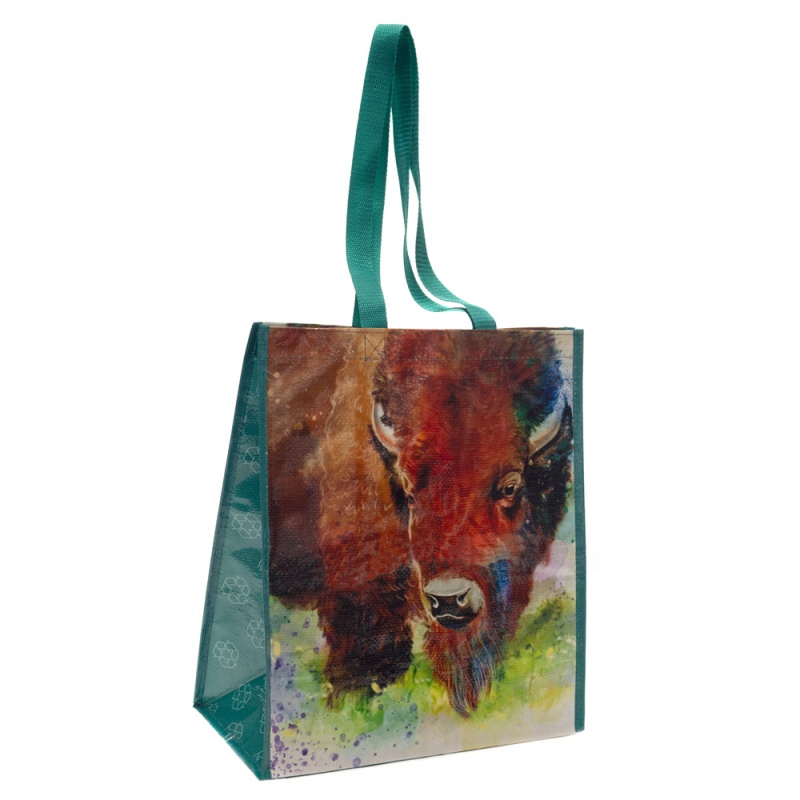 15.5In X 13.5In X 7In - Bison Water Print