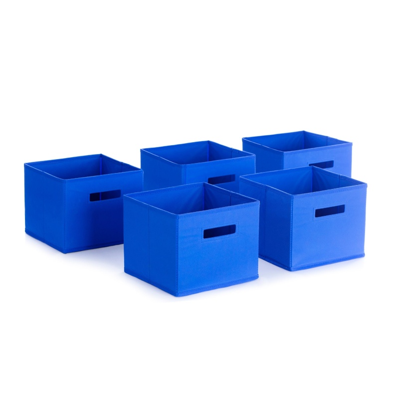 Blue Storage Bins - Set Of 5