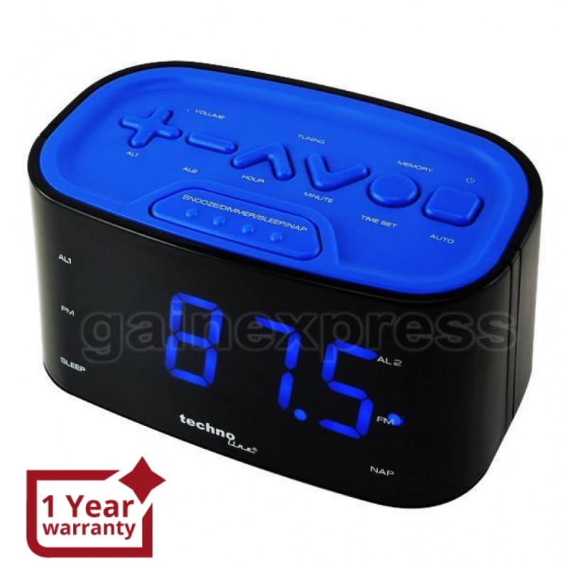 Technoline Digital Quartz Radio Alarm Clock 220-240V Only