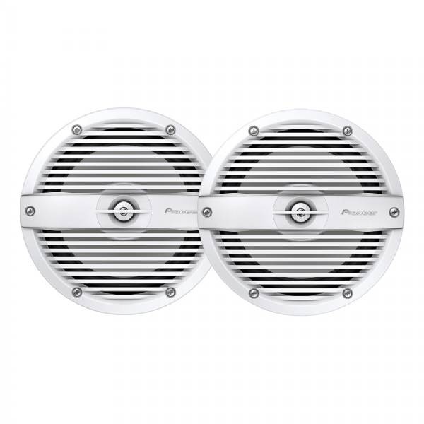 Pioneer Audio 7.7 In Rgb Led Speakers - Classic White Grill