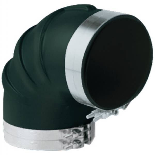 Trident 90 Deg.Rub.Elbow W/T Clamp 6In