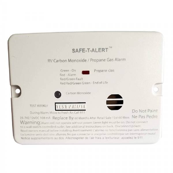 Safe-T-Alert Combo Carbon Monoxide Propane Alarm - White