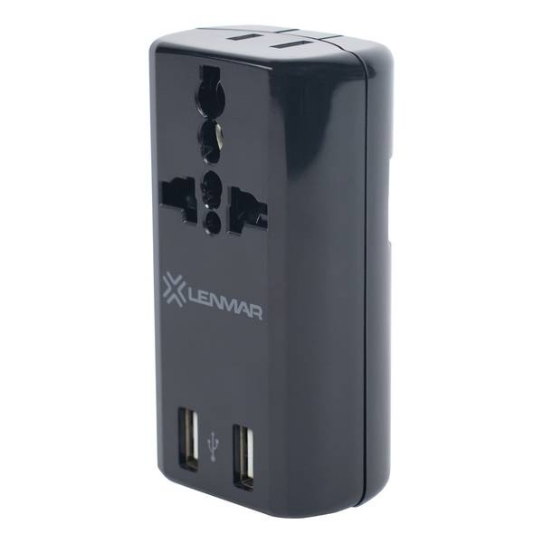 Lenmar Ultra-Compact All-In-One Travel Adapter With Usb Port (Black)