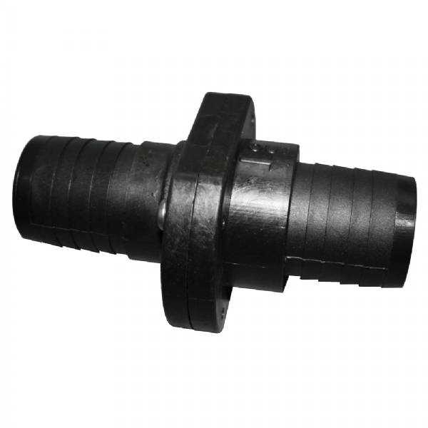 T H Marine Double Barb Inline Scupper Check Valve - 1-1/2Inch - Black