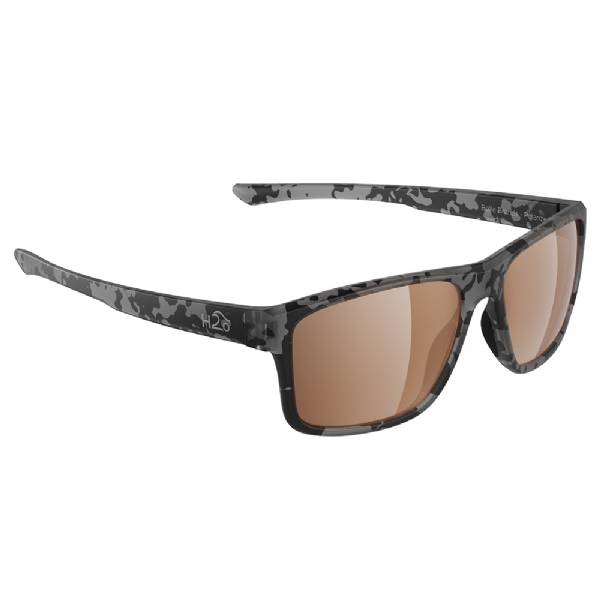 H2optix Coronado Sunglasses Matt Tiger Shark, Brown Lens Cat. 3 - Ar c