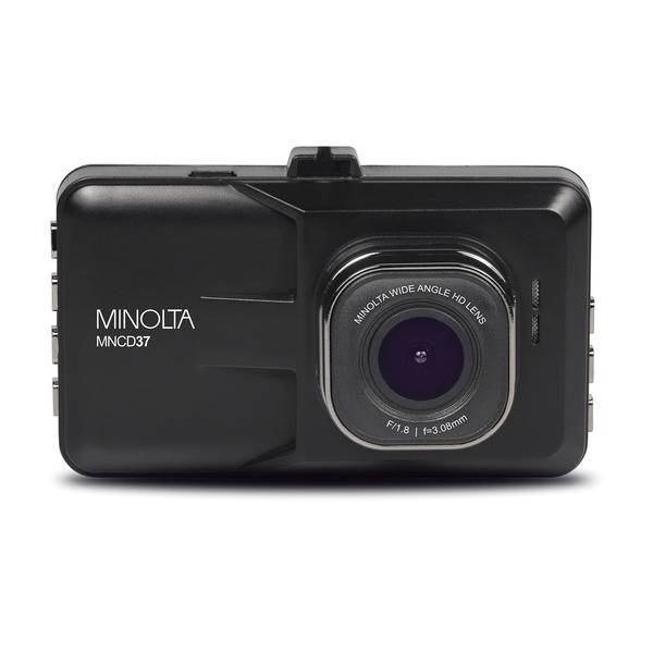 Minolta Mncd37 1080P Full Hd Dash Camera With 3-Inch Qvga Lcd Screen (