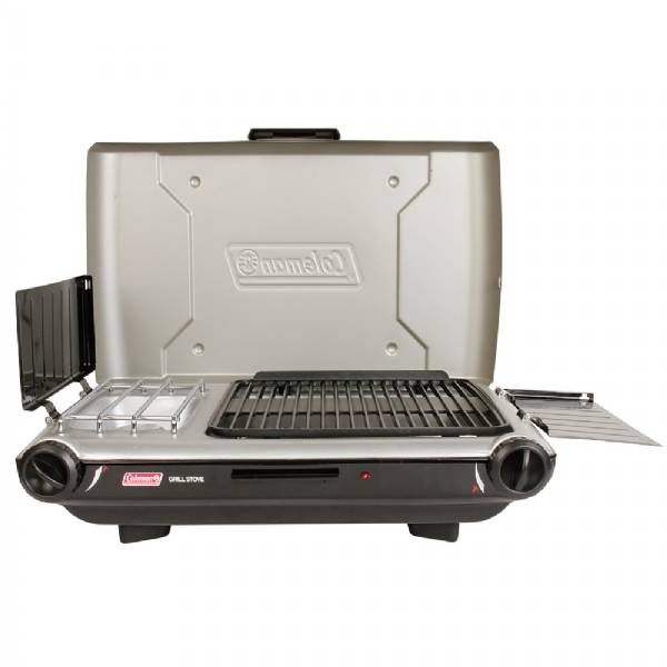 Coleman Deluxe Tabletop Propane 2-In-1 Grill/Stove - 2 Burner