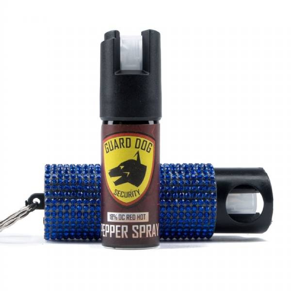 Guard Dog Bling It On Max Strength Keychain Pepperspray Blue