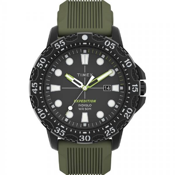 Timex Expedition Gallatin - Green Dial And Green Silicone Strap