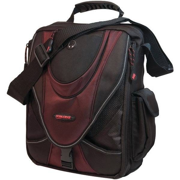 Mobile Edge Mini Messenger Bag (Black/Red)