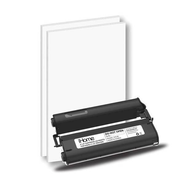 Ihome 4-Inch X 6-Inch Ink Plus Paper Refill Cartridge, 40 Prints