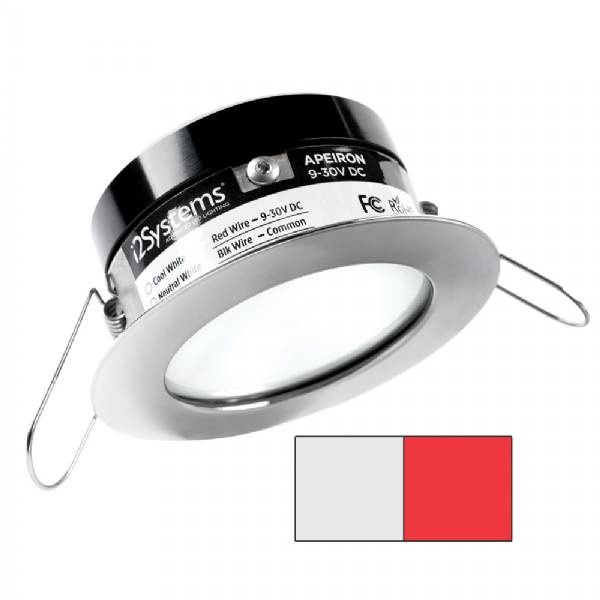 I2systems Apeiron A503 3W Spring Mount Light - Cool White And Red - Poli