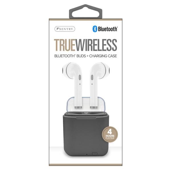 Sentry True Wireless Earbud W Chrge Case Blk