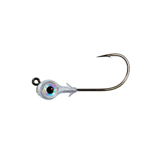 Zman Redfish Eye Jig Heads 0.25 Oz 3Pk-Pearl