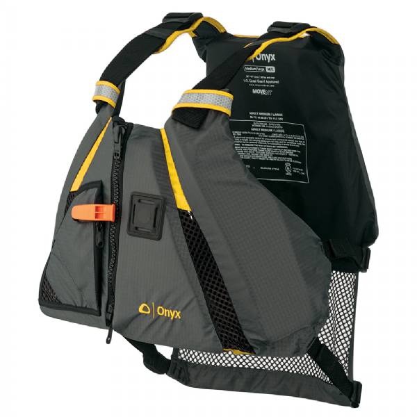 Onyx Movement Dynamic Paddle Sports Vest - Yellow/Grey - Medium/Lar