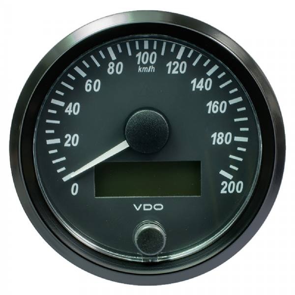 Vdo Singleviu 80Mm (3-1/8Inch) Speedometer - 200 Km/h