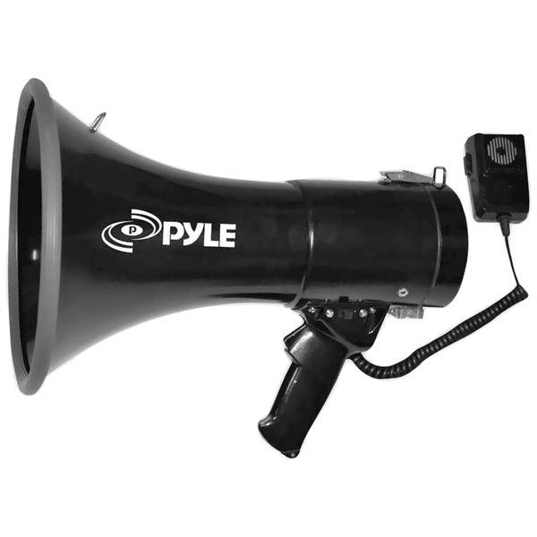 Pyle 50-Watt Megaphone Bullhorn With Aux, Siren, Talk Modes