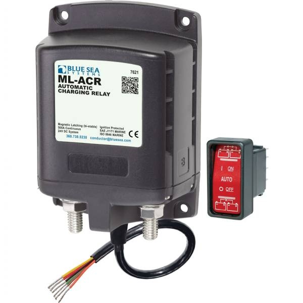 Blue Sea Ml-Acr Automatic Charging Relay 24Vdc 500a