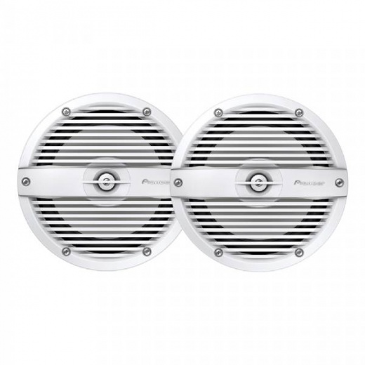 Pioneer Audio 7.7 In Rgb Led Speakers - Classic White Grill