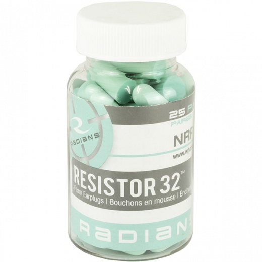 Radians Resistor 32 Aqua Ear Plugs - 25 Pair