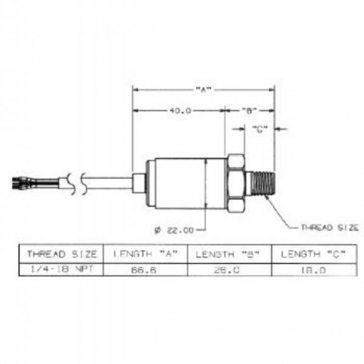Maretron 0-10 Psi Transducer