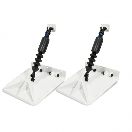 Nauticus Smart Tabs SX 9.5 Inch x 10 Inch with 30LB Actuator - White