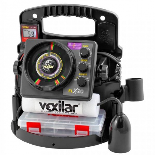 Vexilar FLX-20 Pro Pack II with 12 Degree Ice Ducer and DD-100