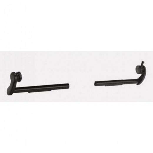 Dometic Slide Topper Bracket Blk - Black 45 Degree Tall Bracket