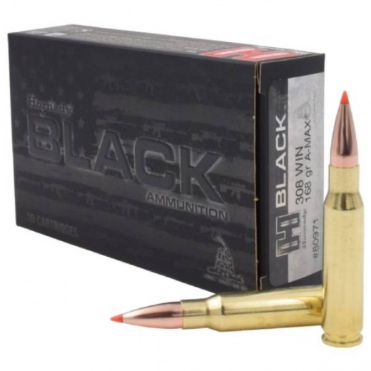Hornady Black 308Win 168Gr Amax - 20/200 Rounds