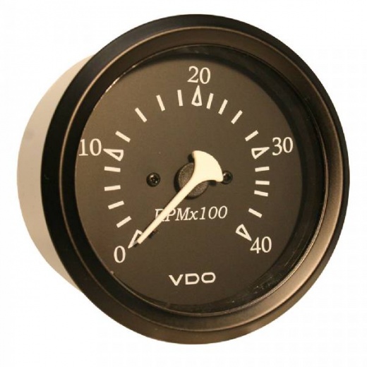 VDO Cockpit Marine 85Mm (3-3/8Inch) Diesel Tachometer - 4000 Rpm -