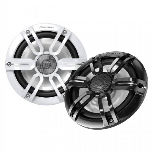 Pioneer Audio 7.7 In Rgb Led Speakers - Black & White Sport