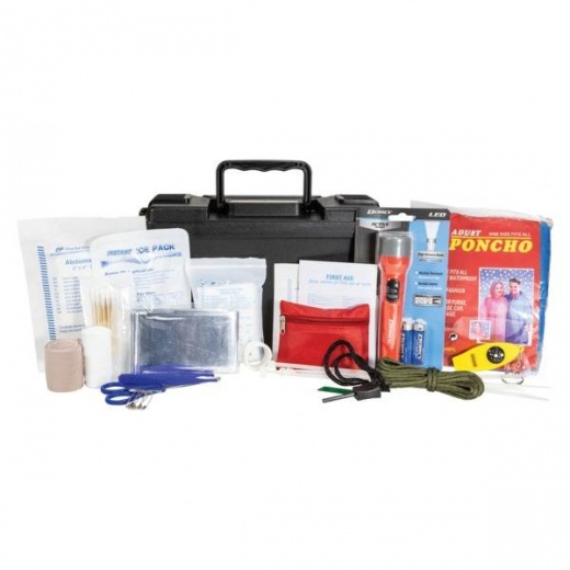 Life Gear 150-Piece Waterproof First Aid and Survival Kit Ammo Can