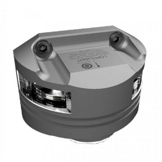 Lopolight Masthead Light with 6W Deck Light and 15M Cable - 5Nm - Silver Housing