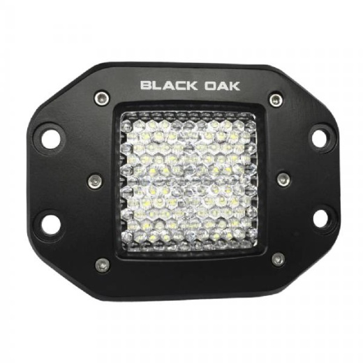 Black Oak LED Pro Series 2 in Flush Mounted Flood Light - Black