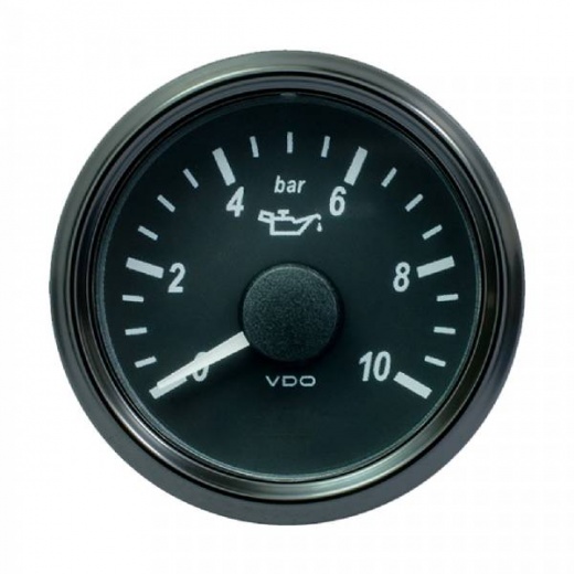 VDO SingleViu 52mm Oil Pressure Gauge - 10 Bar