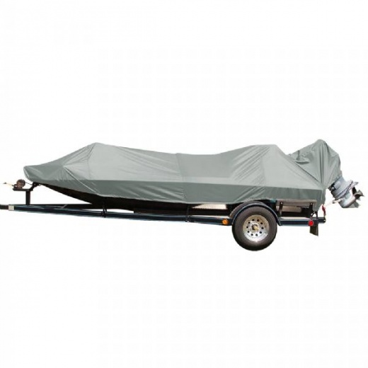 Carver Performance Poly-Guard Styled-To-Fit Boat Cover for 15.5 Ft Jon Style Bass Boats