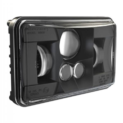 JW Speaker 8800 EV2 12/24V LB ECE LHT BLK LED Headlight