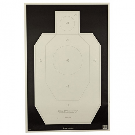 Action Targets IDPA Paper Targets - 100 Pack