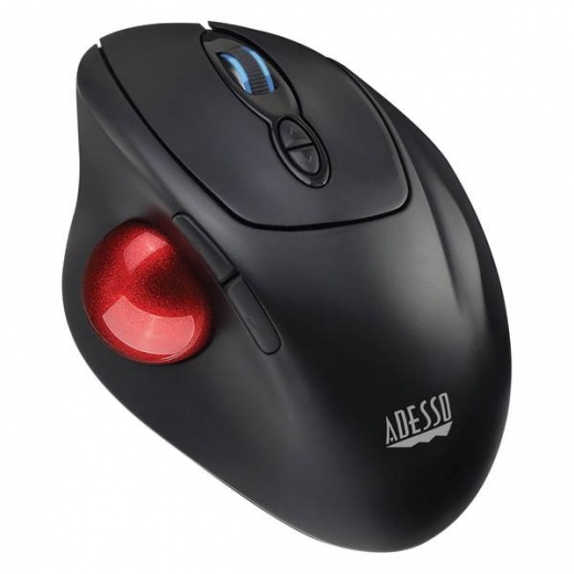 Adesso Wireless Programmable Ergonomic Trackball Mouse